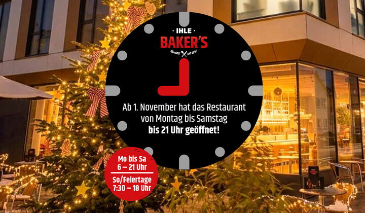 Längere Öffnungszeiten im BAKER’S Göggingen